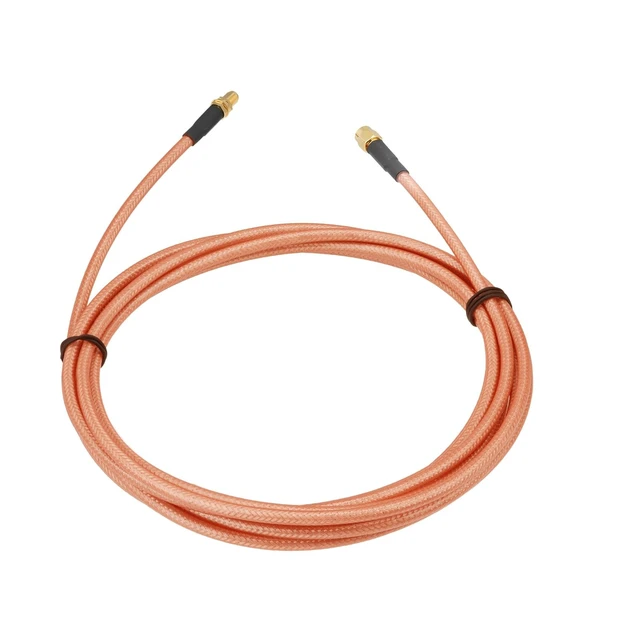 Alt view image 5 of 5 - Bingfu 9.84 ft RP-SMA Female Bulkhead to RP-SMA Male RG400 Coaxial Cable for WiFi Router Security IP Camera Wireless Mini PCI Express PCIE Network Card Adapter