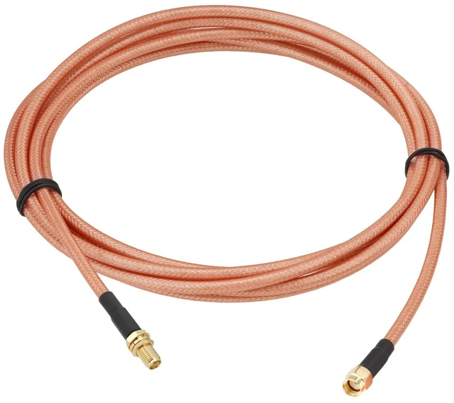 Main image of Bingfu 9.84 ft RP-SMA Female Bulkhead to RP-SMA Male RG400 Coaxial Cable for WiFi Router Security IP Camera Wireless Mini PCI Express PCIE Network Card Adapter