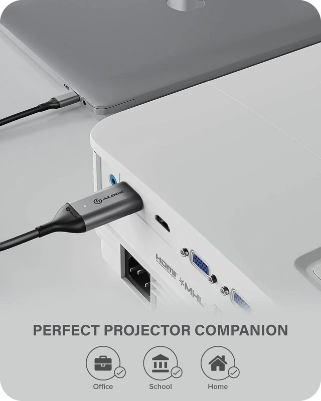 Alt view image 4 of 5 - ALOGIC USB-C to HDMI Cable, 6 ft, Supports 4K@60Hz, USB Type-C to HDMI Cable, Thunderbolt 3 Compatible, for MacBook, iPad Pro, Surface, XPS & USB-C Devices