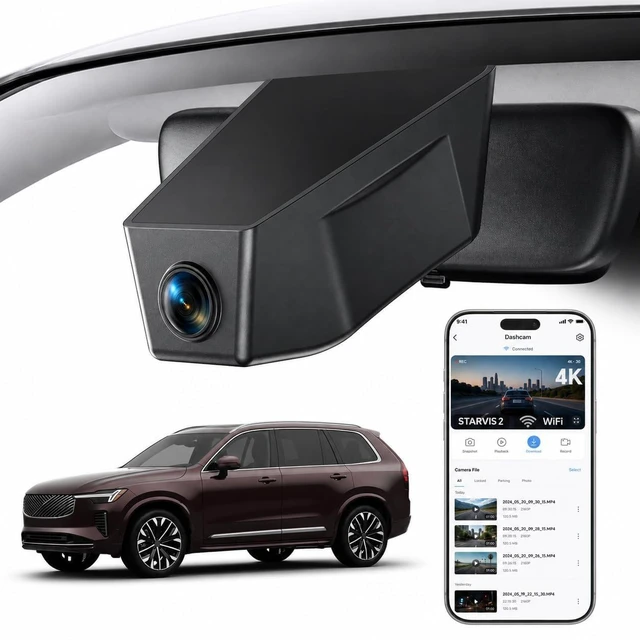 Main image of OVAMAN OEM-Fit 4K Dash Cam for Volvo XC90 2023-2026, 64GB