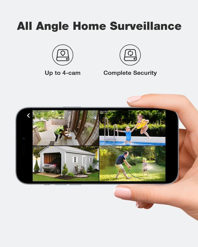 Alt view image 3 of 5 - SEHMUA Security Cameras Wireless Outdoor 2PC, No Monthly Fee, Solar Powered