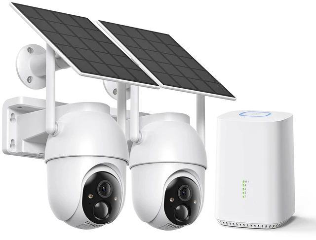 Main image of SEHMUA Security Cameras Wireless Outdoor 2PC, No Monthly Fee, Solar Powered