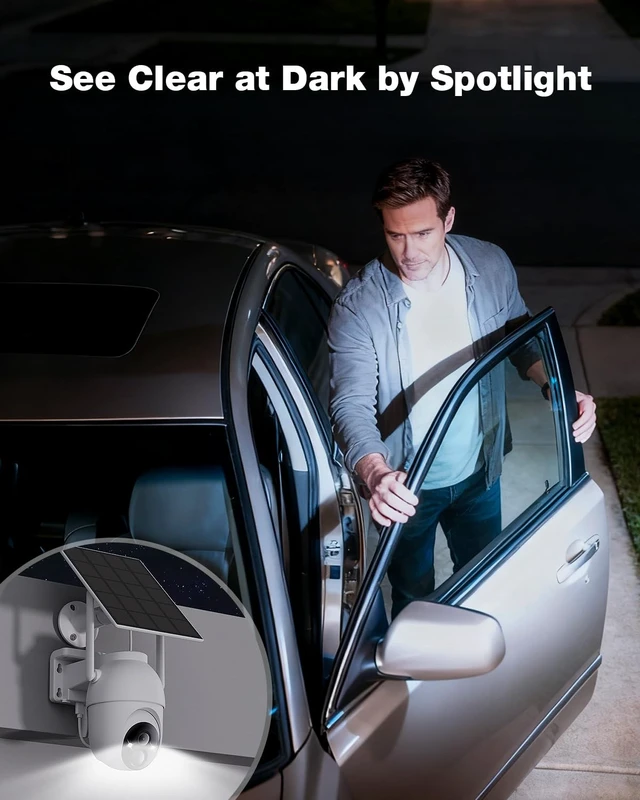Alt view image 5 of 5 - SEHMUA Security Cameras Wireless Outdoor 2PC, No Monthly Fee, Solar Powered
