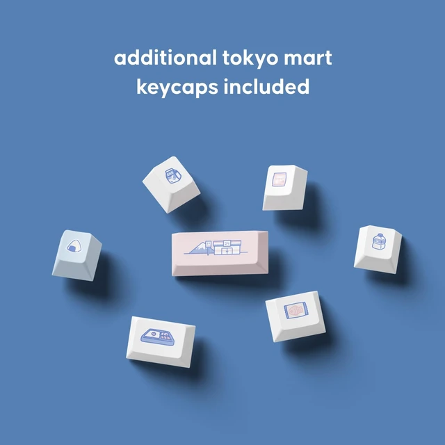 Alt view image 3 of 5 - dokodoko Tokyo Mart Keycaps - PBT, Cherry Profile for Mechanical Keyboards