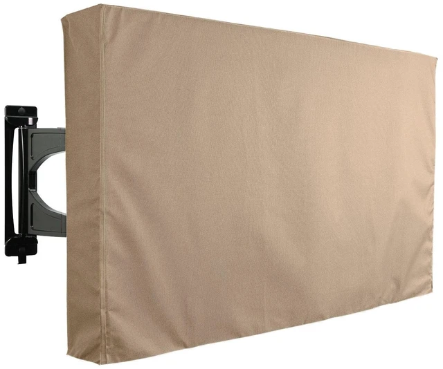 Main image of KHOMO GEAR Outdoor TV Cover Brown- Universal Weatherproof Protector for 65-70 Inch TV - Fits Most Mounts & Brackets