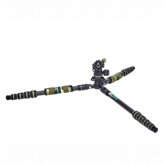 Alt view image 4 of 5 - 3 Legged Thing Punks Brian 2.0 Carbon Fibre Travel-Friendly Tripod - Compact & Adjustable Camera Tripod with Three Detachable Legs (Moss Green)