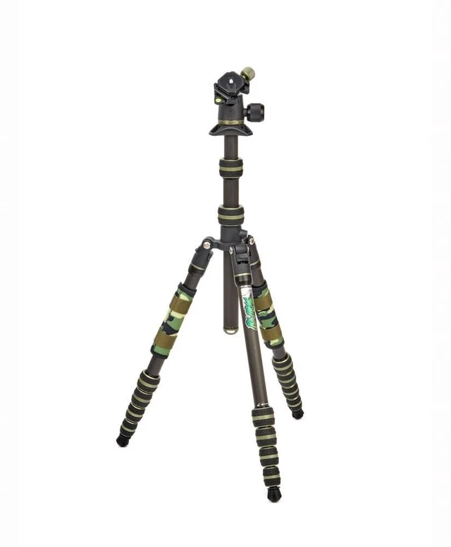 Main image of 3 Legged Thing Punks Brian 2.0 Carbon Fibre Travel-Friendly Tripod - Compact & Adjustable Camera Tripod with Three Detachable Legs (Moss Green)