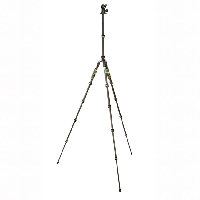 Alt view image 2 of 5 - 3 Legged Thing Punks Brian 2.0 Carbon Fibre Travel-Friendly Tripod - Compact & Adjustable Camera Tripod with Three Detachable Legs (Moss Green)