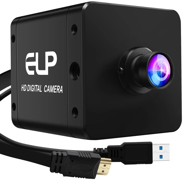 Main image of ELP 4K 60fps USB3.0 HDMI Camera H.264 Wide Angle High Speed UVC Lightburn Cameras for Computer Low Illumination Simultaneous Output PC Webcam M12 100 Web_Camera for Windows Linux Mac TV Projector