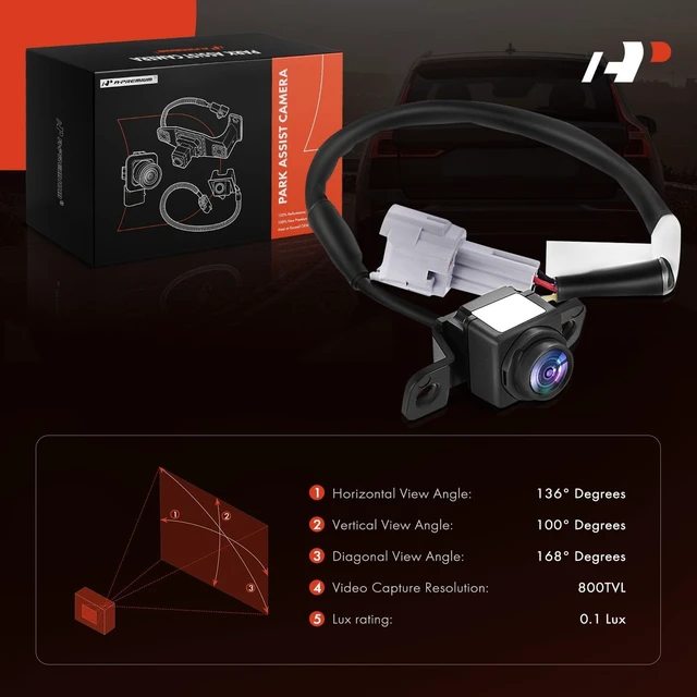 Alt view image 2 of 5 - A-Premium Rear View Backup Camera Compatible with Hyundai