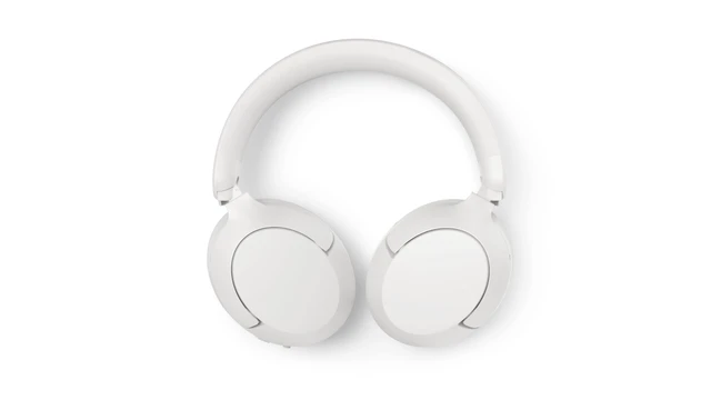 Alt view image 5 of 5 - Philips TAH6000 Wireless Over-Ear Bluetooth Headphones with Adaptive ANC, 80H Playtime (50H ANC), Dynamic Bass - White