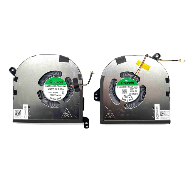 Alt view image 2 of 4 - BestParts New Genuine CPU+GPU Cooling Fan Replacement for DELL XPS 15 9510 Laptop, P/N: 0FK50V 0CN1MT, FK50V CN1MT