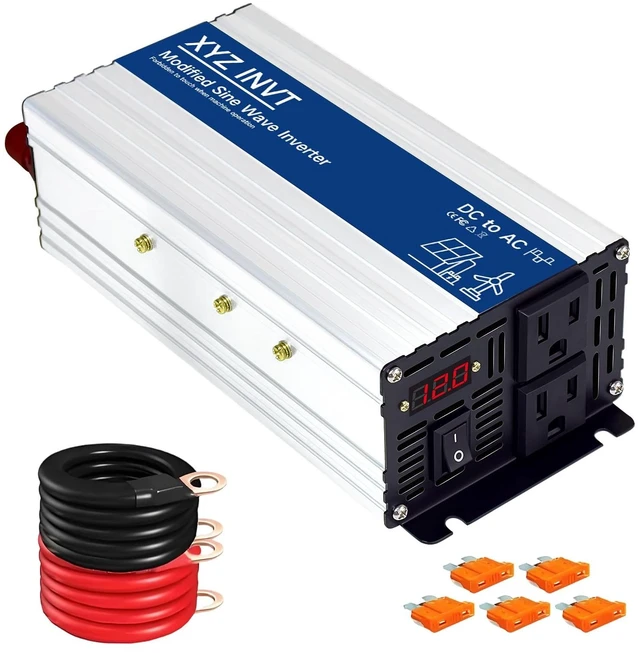 Main image of XYZ INVT 1000W Power Inverter 12V DC to 110V 120V AC