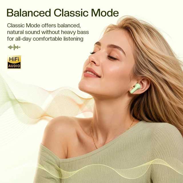 Alt view image 3 of 5 - Blue Purple Long Battery Life Wireless Earbuds Budget for iPhone Android