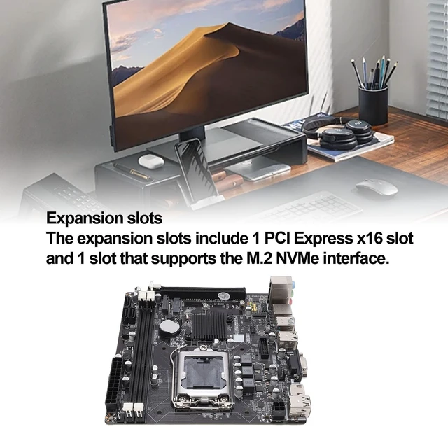 Alt view image 2 of 5 - PUSOKEI H81 LGA1150 Mini ITX Motherboard, Dual Channel DDR3 Desktop Computer Motherboard with M.2 NVMe Slot, SATA 6Gb / s PCIe x16 Support Core i3 i5 i7 E3 V3 Series Processors for PC