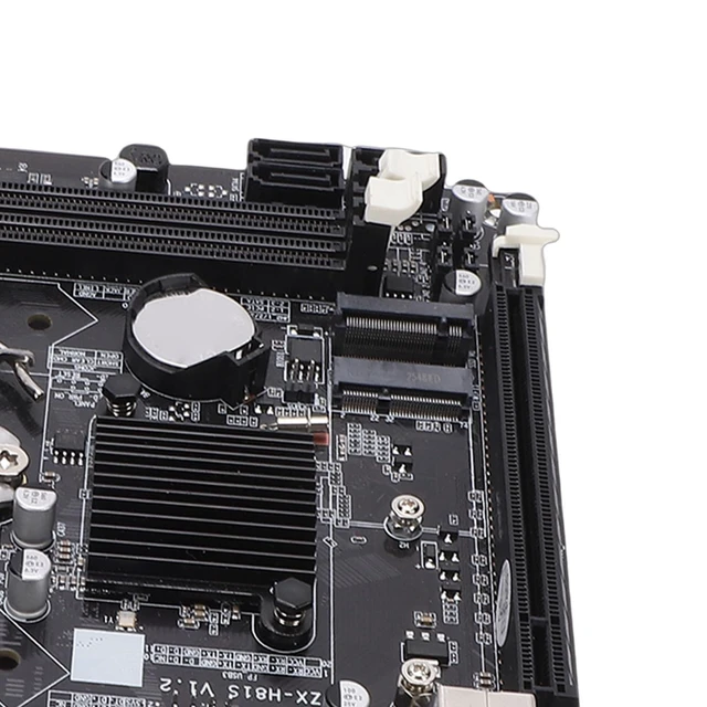 Alt view image 5 of 5 - PUSOKEI H81 LGA1150 Mini ITX Motherboard, Dual Channel DDR3 Desktop Computer Motherboard with M.2 NVMe Slot, SATA 6Gb / s PCIe x16 Support Core i3 i5 i7 E3 V3 Series Processors for PC