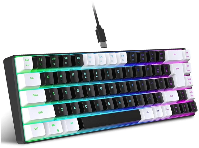 Main image of Sxhlseller 68 Key RGB Gaming Keyboard Compact USB Backlit for PC