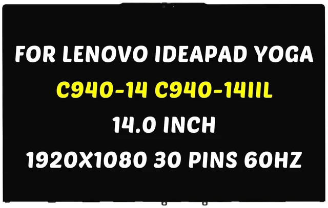 Main image of for Lenovo Ideapad Yoga C940-14IIL Touch Screen Replacement Assembly