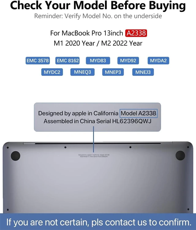 Alt view image 2 of 5 - LHM A2338 Screen Replacement for MacBook Pro 13.3" M1 M2 Retina EMC 3578 EMC 8162 MYD83 MYD92 MYDA2 MYDC2 MNEQ3 MNEP3 2560x1600 Full LCD Display Assembly with Fix Kit (A2338-Gray)