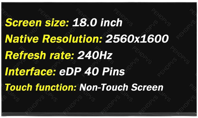 Main image of for Asus ROG Strix G18 G814 G814JZ Non-Touch Screen Replacement Display