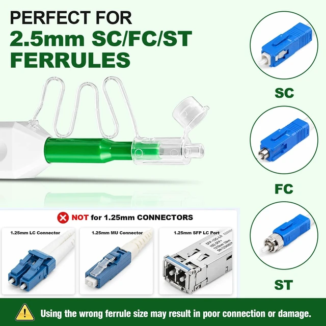 Alt view image 2 of 5 - Hamadap 5-Pack Fiber Optic Cleaner, Fiber Optic Connector Cleaning Pen