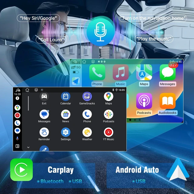 Alt view image 3 of 5 - Car Stereo Radio for Chevy Silverado Tahoe GMC Sierra Yukon, CarPlay