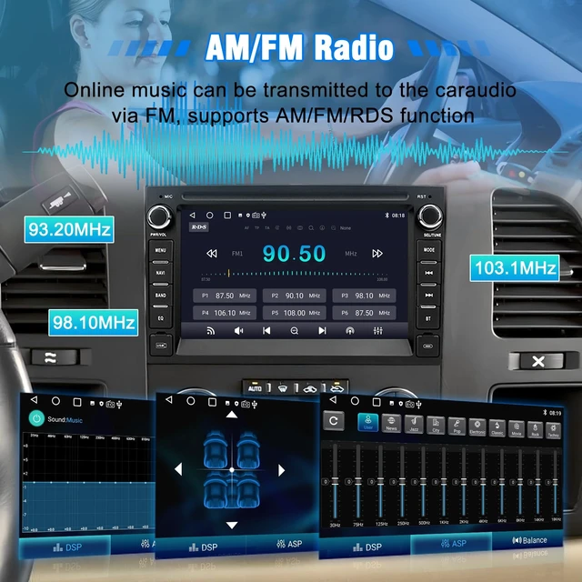 Alt view image 5 of 5 - Car Stereo Radio for Chevy Silverado Tahoe GMC Sierra Yukon, CarPlay