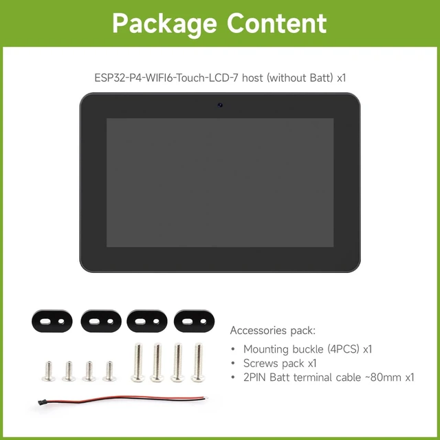 Alt view image 2 of 5 - Waveshare ESP32-P4-WIFI6 7inch HMI All-in-One Touch Display Development Board, 10-Point Touch, 720 1280 Resolution, with Dual Microphones and Speaker, Supports Wi-Fi 6 and BLE 5, Without BAT