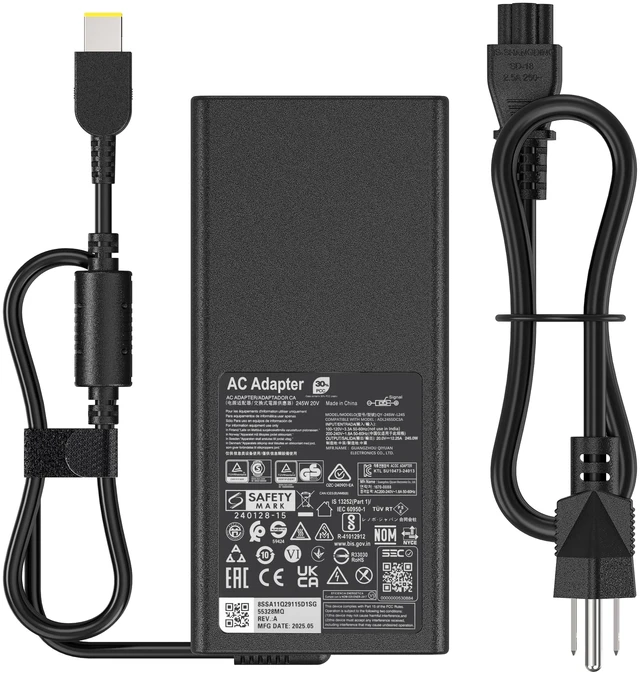 Main image of SXLXQHG 245W AC Adapter Compatible with Lenovo Legion Pro 5 16IAX10H RTX5070Ti 16 Gaming Laptop Charger ADL245SDC3A Legion 5 15IRX10 RTX 5060 ADL245SLC3A Power Supply