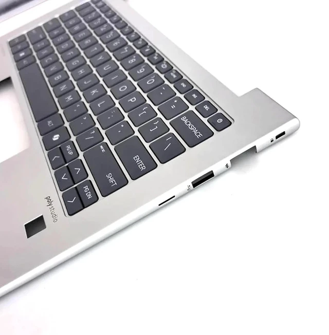 Alt view image 4 of 5 - Wuntenphy New Replacement for HP EliteBook 640 645 G11 Laptop Palmrest Upper Case Backlit Keyboard Assembly Part N97244-001 N97243-001 N97245-001 N97247-001