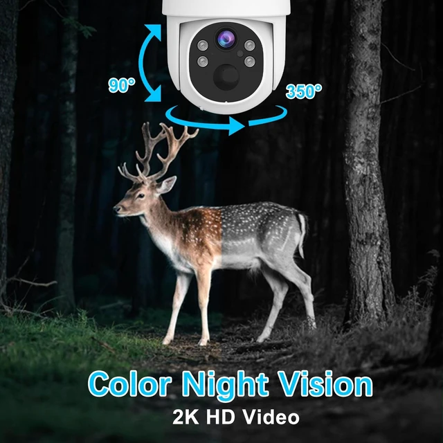 Alt view image 5 of 5 - 4G LTE Cellular Solar Security Camera Outdoor,365-Day Unlimited Data