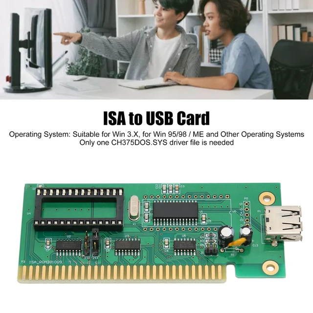 Alt view image 4 of 5 - Zunate ISA to USB Card Plug and Play, Widely Compatible, Easy to Use, Stable Performance, Supports DOS Versions, Hot Swappable, Data Exchange, Industrial Computer
