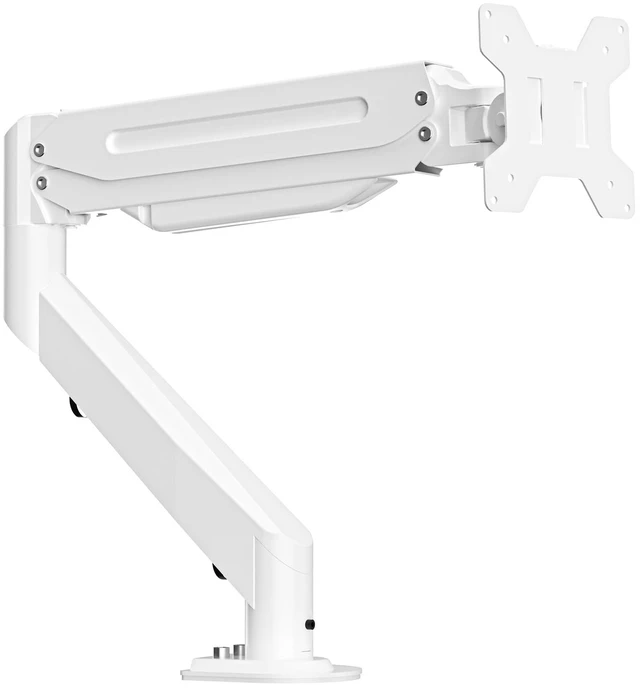 Main image of Suptek Monitor Mount Gas Spring Monitor Arm Desk Mount Fully Adjustable Fits 17 20 22 23 24 26 27 32 35 inch Monitors Weight Capacity up to 24.25 lbs, White