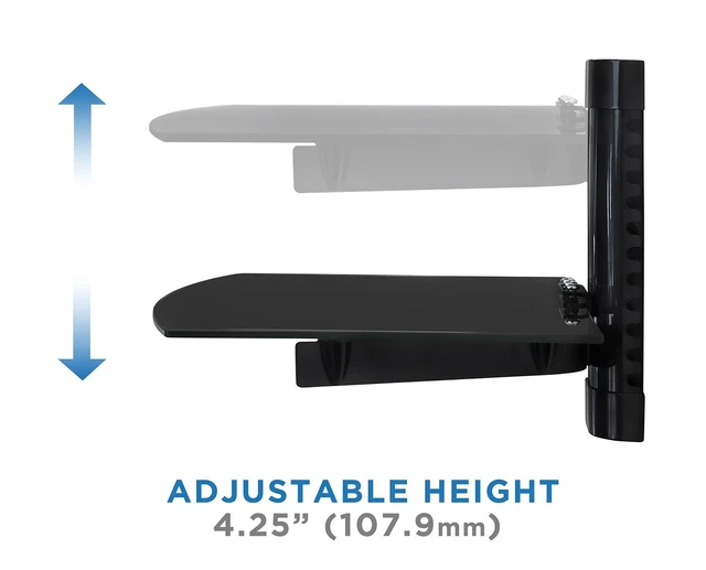 Alt view image 5 of 5 - Mount-It! Floating Wall Shelf for AV Receiver & Game Consoles