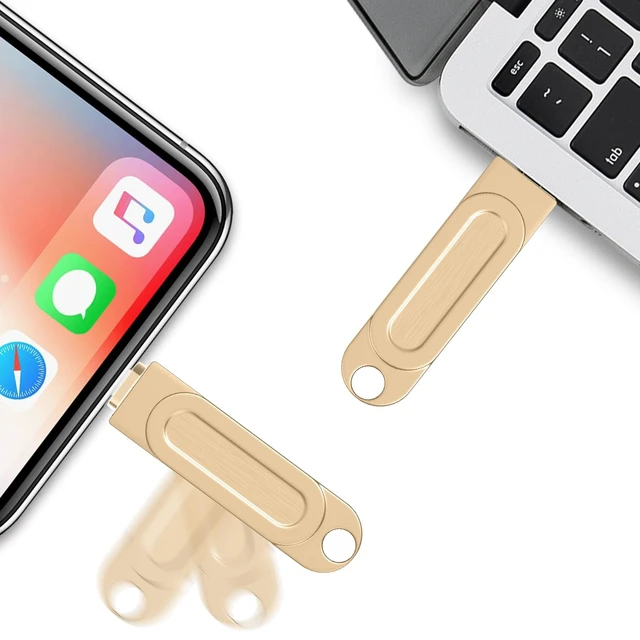 Alt view image 2 of 5 - 512GB Qainerly Photo Stick for Phone Flash Drive,4in1 Memory Stick for Photos and Videos USB Stick External Storage Compatible for iPhone/iPad/Android/PC