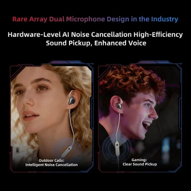 Alt view image 5 of 5 - KZ Axas Gaming Earbud,Deep Bass Sound Wired Earbud,in Ear Monitor Headphone