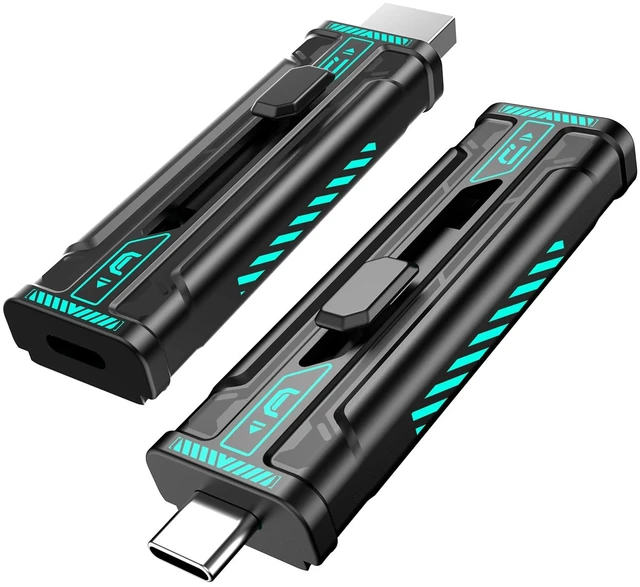 Main image of Fikwot WU350 128GB Portable SSD USB Flash Drive,350MB/s Write High-Performance,USB 3.2 Gen1+USB C Stick with Dual Ports,External Solid State Drive for iPhone15,16/Android/Mac/PC