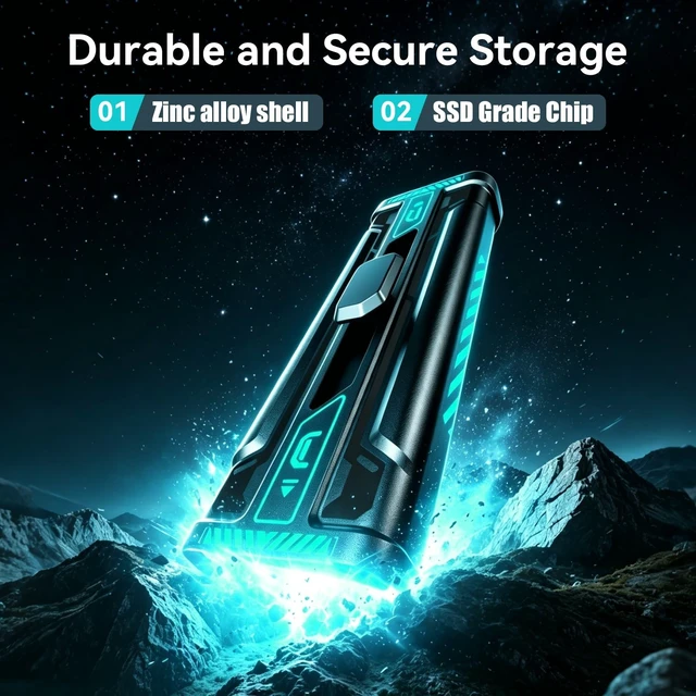 Alt view image 5 of 5 - Fikwot WU350 128GB Portable SSD USB Flash Drive,350MB/s Write High-Performance,USB 3.2 Gen1+USB C Stick with Dual Ports,External Solid State Drive for iPhone15,16/Android/Mac/PC