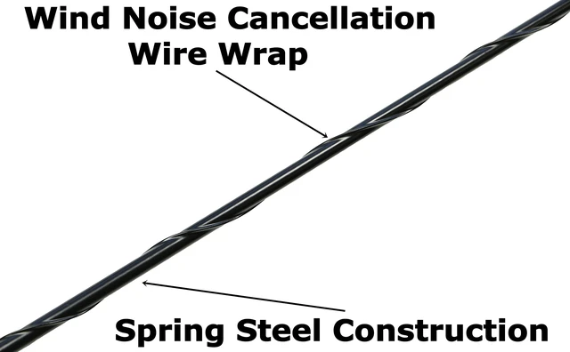 Alt view image 2 of 5 - 15 Inch Black Antenna for Ford F-150 F-250 F-350 Raptor (1950-2026) Bronco