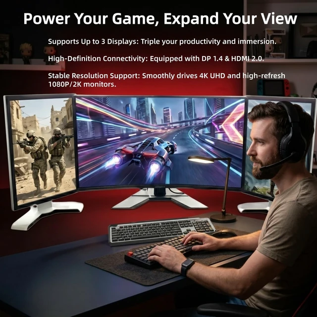 Alt view image 5 of 5 - AeXdream GTX 1060 3GB Graphics Card - 192-Bit GDDR5 Video Card Dual Fan Cooling Gaming GPU 1*HDMI + 2*DP-Computer Graphics Card PCIe 3.0 x16 Slot 6-Pin PCIe Cable Connector for Gamer PC Office