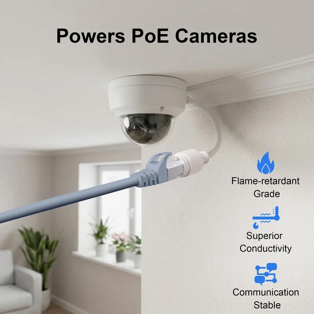 Alt view image 5 of 5 - 10Gbps Shielded Cat 6A Ethernet Cable 75FT, Pure Copper Cat6A Cable, Grey