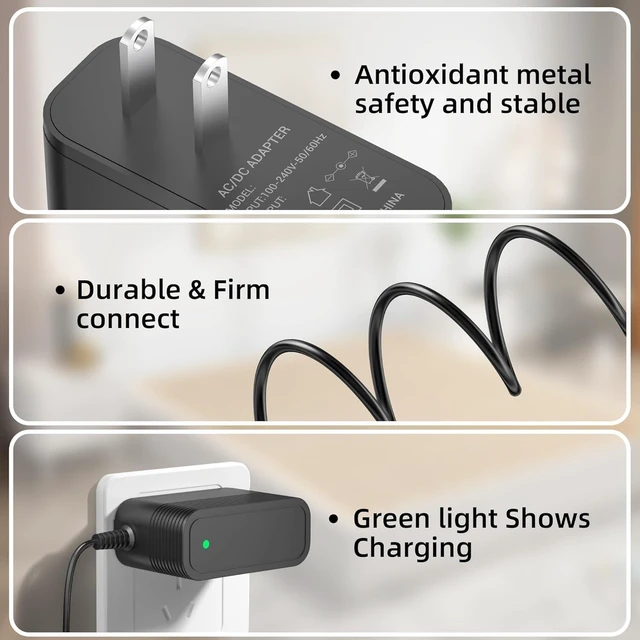 Alt view image 4 of 5 - QOWOIEPO 12V Charger for LunchEAZE Electric Lunch Box Replacement for LunchEAZE Gen 1 & Gen 2 Cordless Heated & Electric Lunch Box Adapter Charger