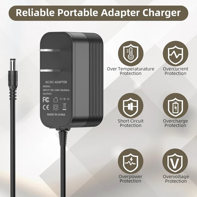 Alt view image 5 of 5 - QOWOIEPO 12V Charger for LunchEAZE Electric Lunch Box Replacement for LunchEAZE Gen 1 & Gen 2 Cordless Heated & Electric Lunch Box Adapter Charger