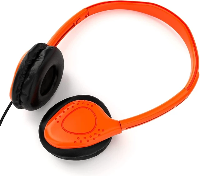 Alt view image 4 of 5 - Bulk Classroom Headphones with Microphone 20 Pack, Wired On-Ear Student Headsets, 3.5mm Stereo Plug, Adjustable Headband, Leatherette Ear Cushions for School, Chromebook, Laptop, Library, Testing