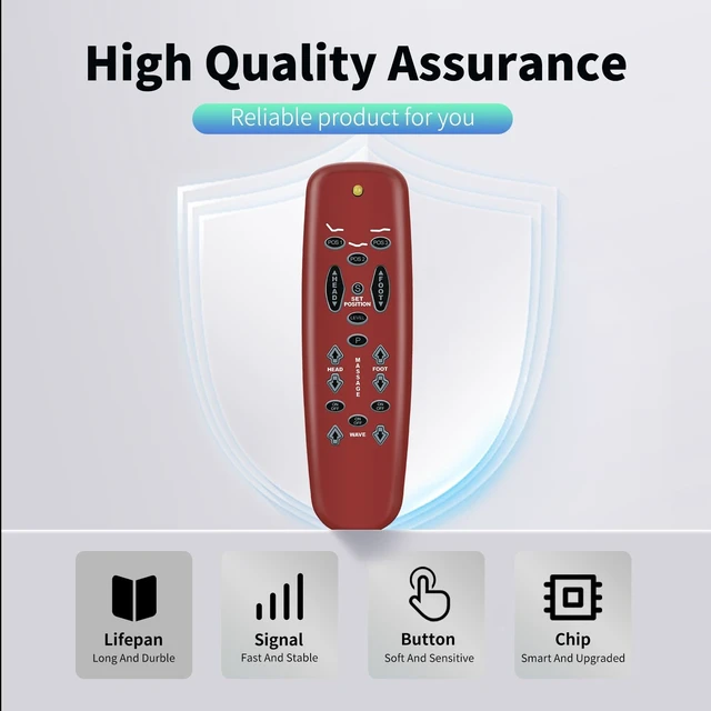 Alt view image 3 of 5 - New Replacement Remote Control for Leggett & Platt E95 C3 Adjustable Bed