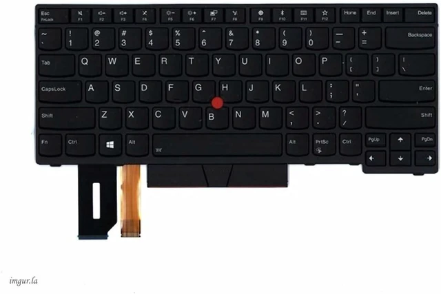 Main image of Tiugochr Laptop Replacement US Layout Keyboard for Lenovo ThinkPad E480 E490 E495 T480S T490 T495 01YP240 01YN329