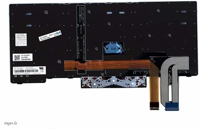 Alt view image 2 of 3 - Tiugochr Laptop Replacement US Layout Keyboard for Lenovo ThinkPad E480 E490 E495 T480S T490 T495 01YP240 01YN329