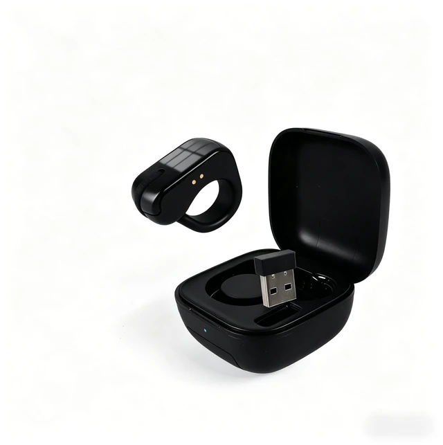 Main image of Ring Mouse, Bluetooth/2.4G, Finger Mouse with Touch Screen, Charging Box, YouTube/TikTok/Instagram/E-Book,Lightweight, Page Flip/Selfie/Video/Demo, Targeting iOS/macOS/Android/Microsoft Users