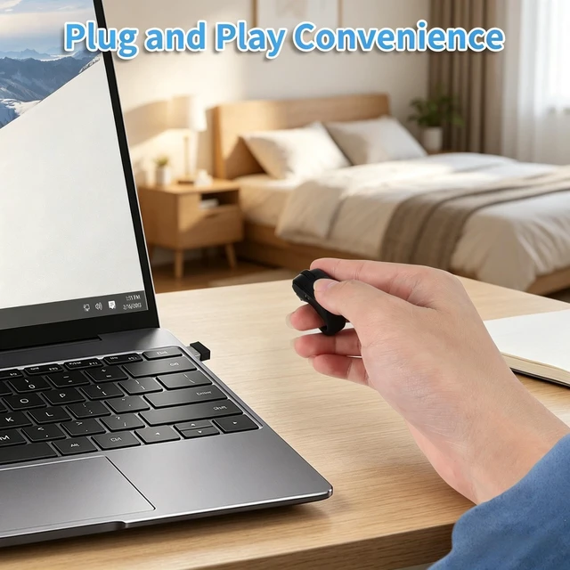 Alt view image 4 of 5 - Ring Mouse, Bluetooth/2.4G, Finger Mouse with Touch Screen, Charging Box, YouTube/TikTok/Instagram/E-Book,Lightweight, Page Flip/Selfie/Video/Demo, Targeting iOS/macOS/Android/Microsoft Users