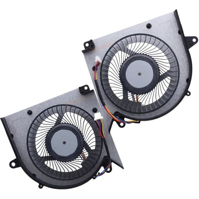 Alt view image 3 of 5 - Deal4GO 5V CPU & GPU Graphics Cooling Fan PABD08008SH N525 N526 Replacement for MSI Creator M16 HX C14V C14VEG MS-15P2 MS-17T2 (with RTX 4050), Black